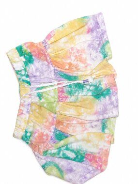 🌈 Girls Tie-Dye Lounge Shorts | Soft Comfy Drawstring | Pastel Colors